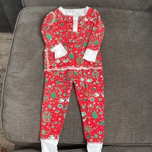 Excellent LIKE NEW WORN ONCE Roberta Roller Rabbit Christmas Pajamas 12-18 mnths